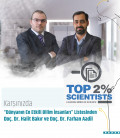 Dünyanın En Etkili Bilim İnsanları Listesinde Bölümümüzden 2 Akademisyen yer aldı.